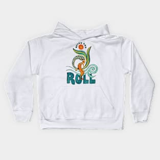 Mermaid Mantras: Relax and Roll Kids Hoodie